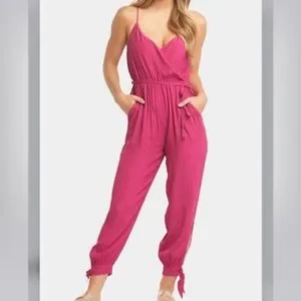 NWT Tart Karan Elegant Pink Jumpsuit Sz Small